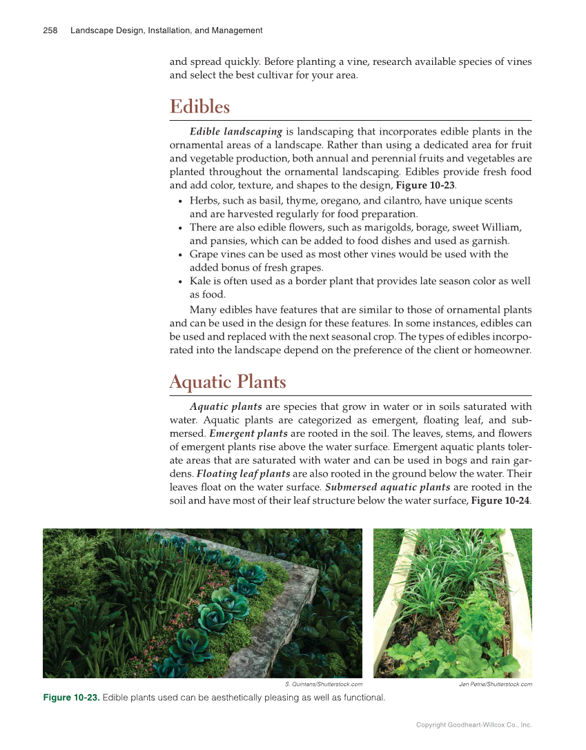 Landscape Design, Installation, and Management, 1st Edition page 258