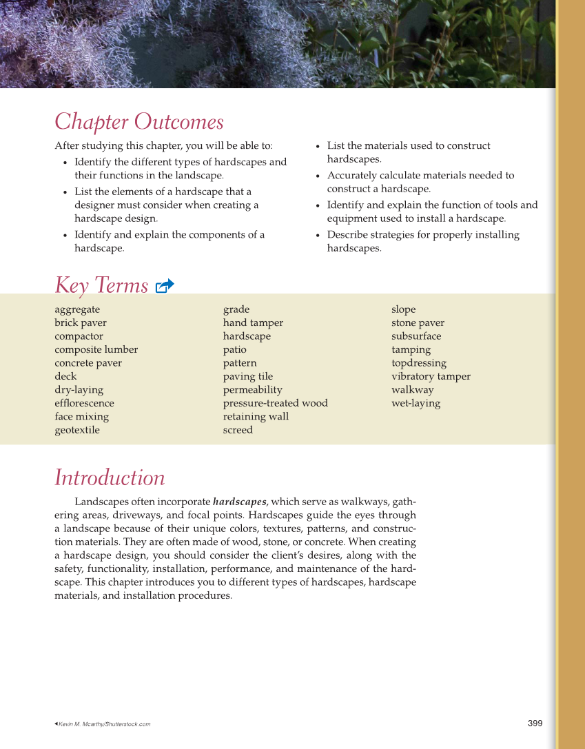 Landscape Design, Installation, and Management, 1st Edition page 399