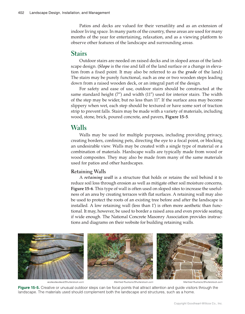 Landscape Design, Installation, and Management, 1st Edition page 402