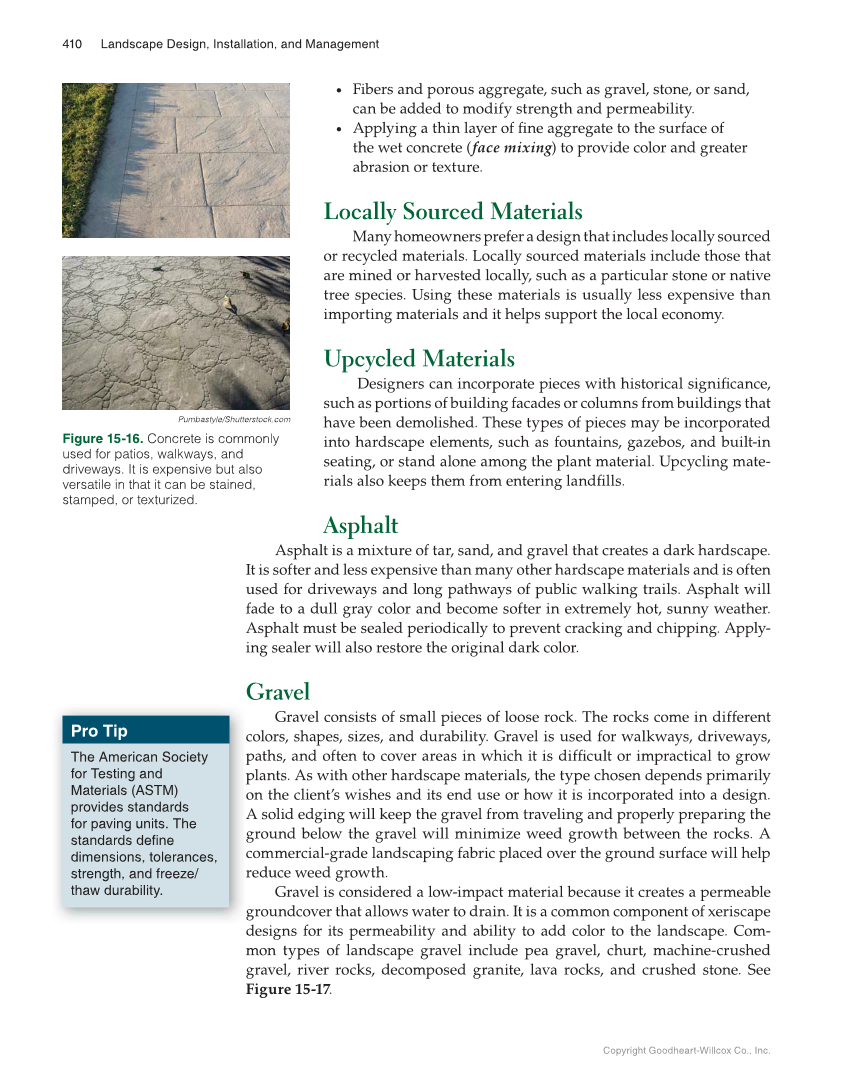 Landscape Design, Installation, and Management, 1st Edition page 410