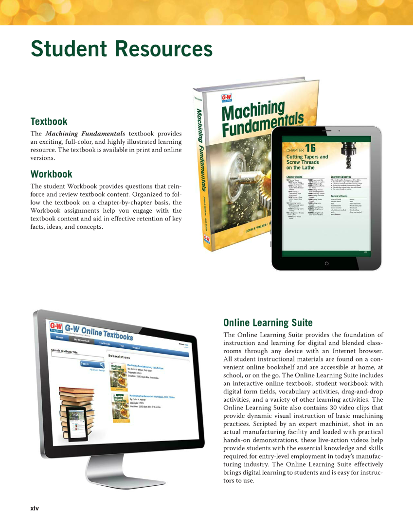 Machining Fundamentals, 10th Edition page xiv