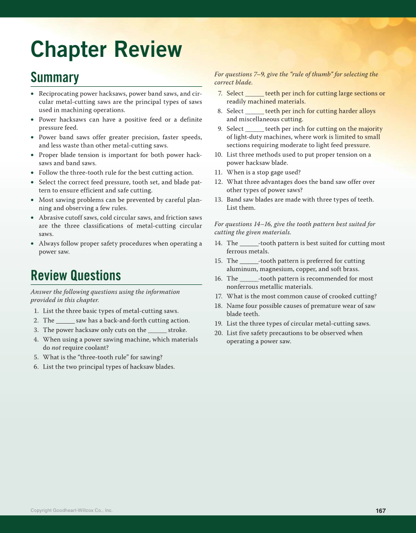 Machining Fundamentals, 10th Edition page 167