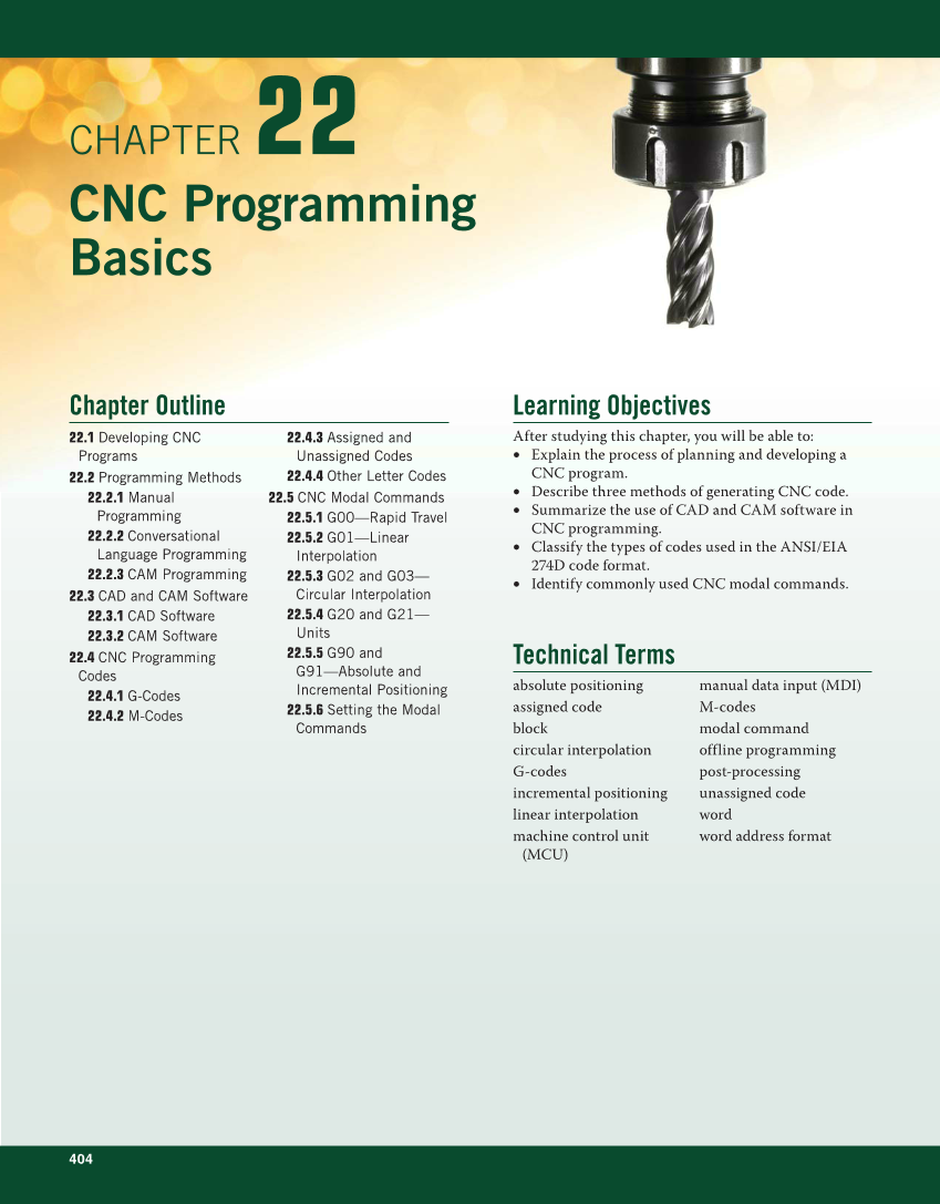 Machining Fundamentals, 10th Edition page 404