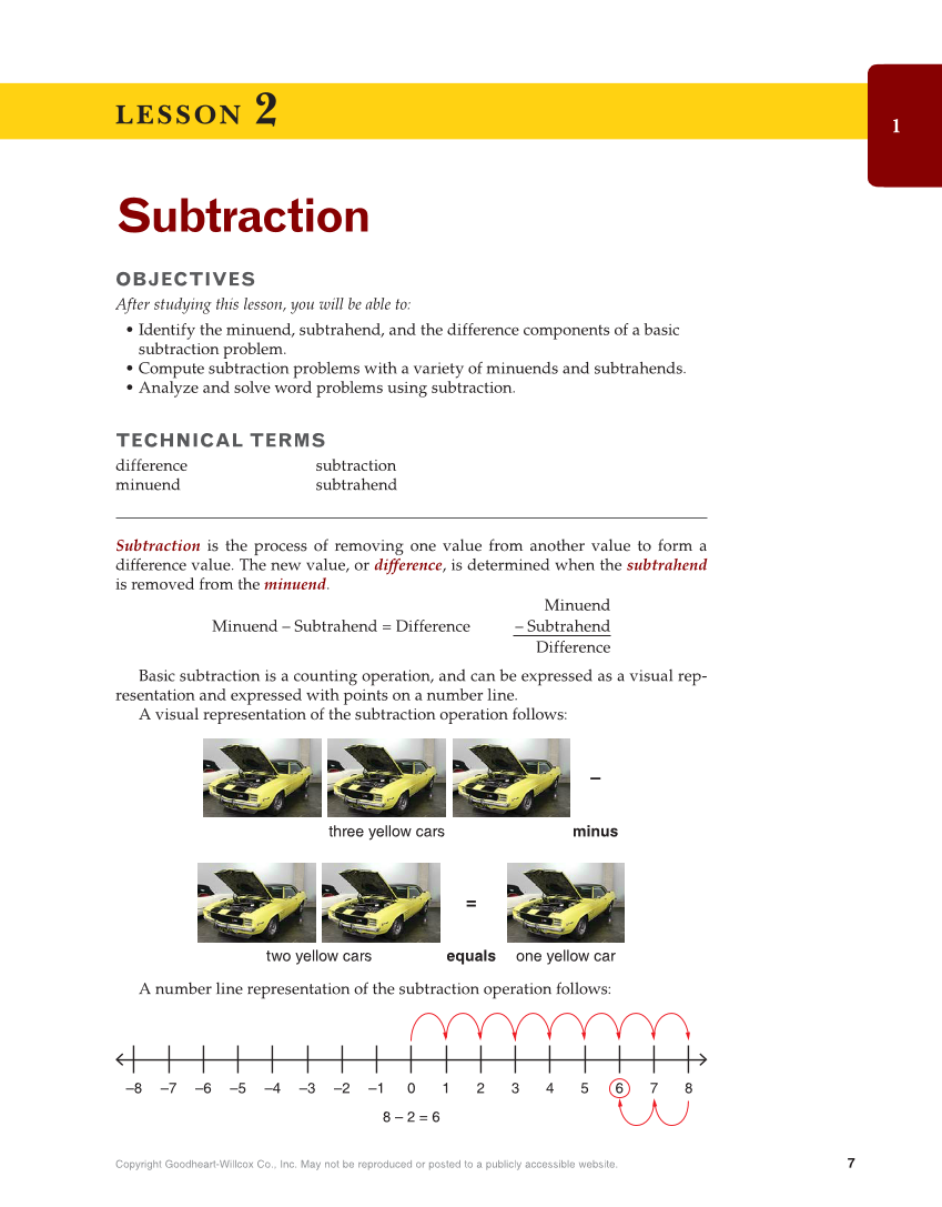 Math for Automotive Technicians, 1st Edition page 7