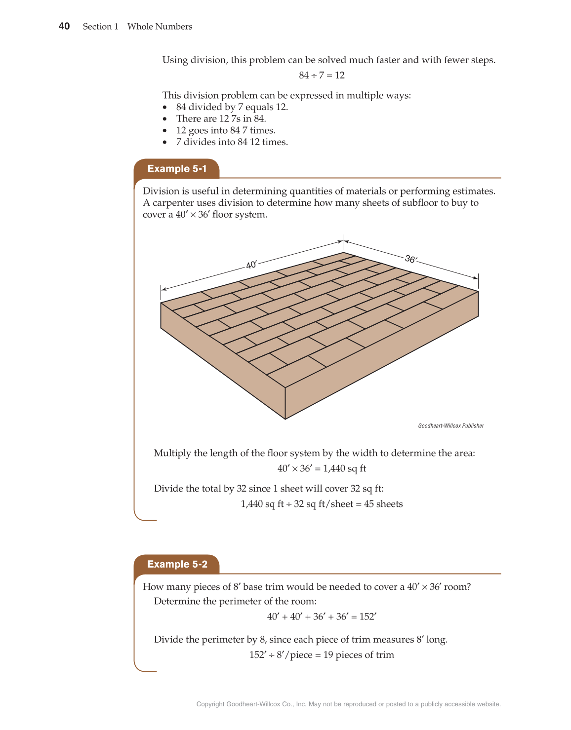 Math for Carpentry and Construction, 1st Edition page 40