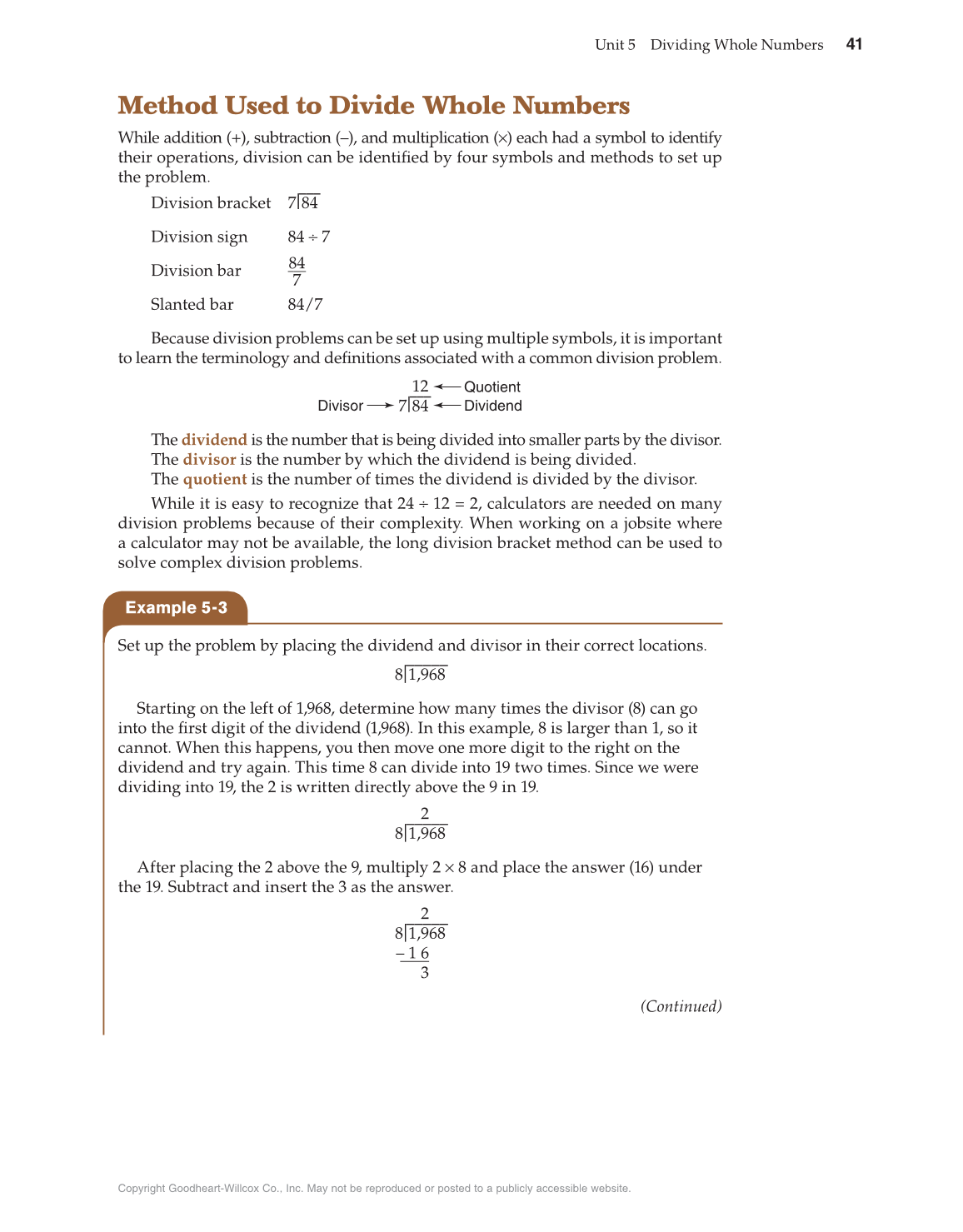 Math for Carpentry and Construction, 1st Edition page 41