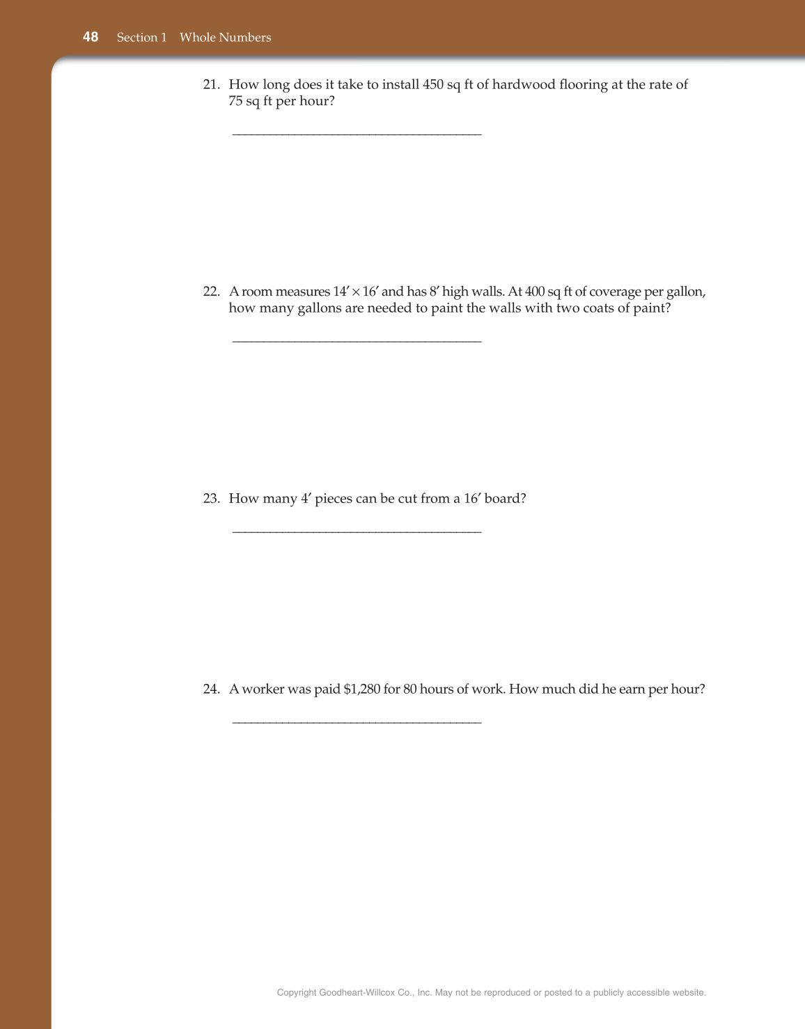Math for Carpentry and Construction, 1st Edition page 48