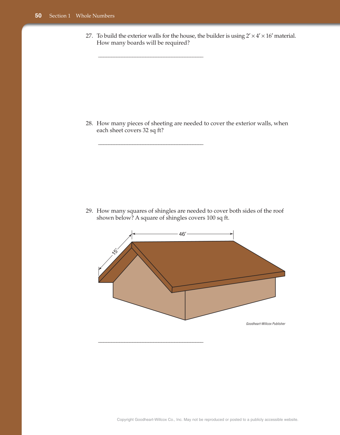 Math for Carpentry and Construction, 1st Edition page 50