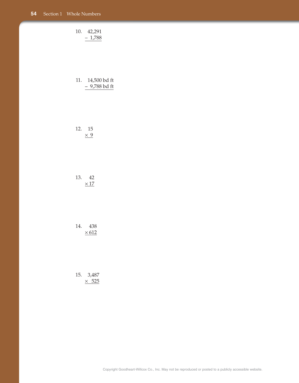 Math for Carpentry and Construction, 1st Edition page 54