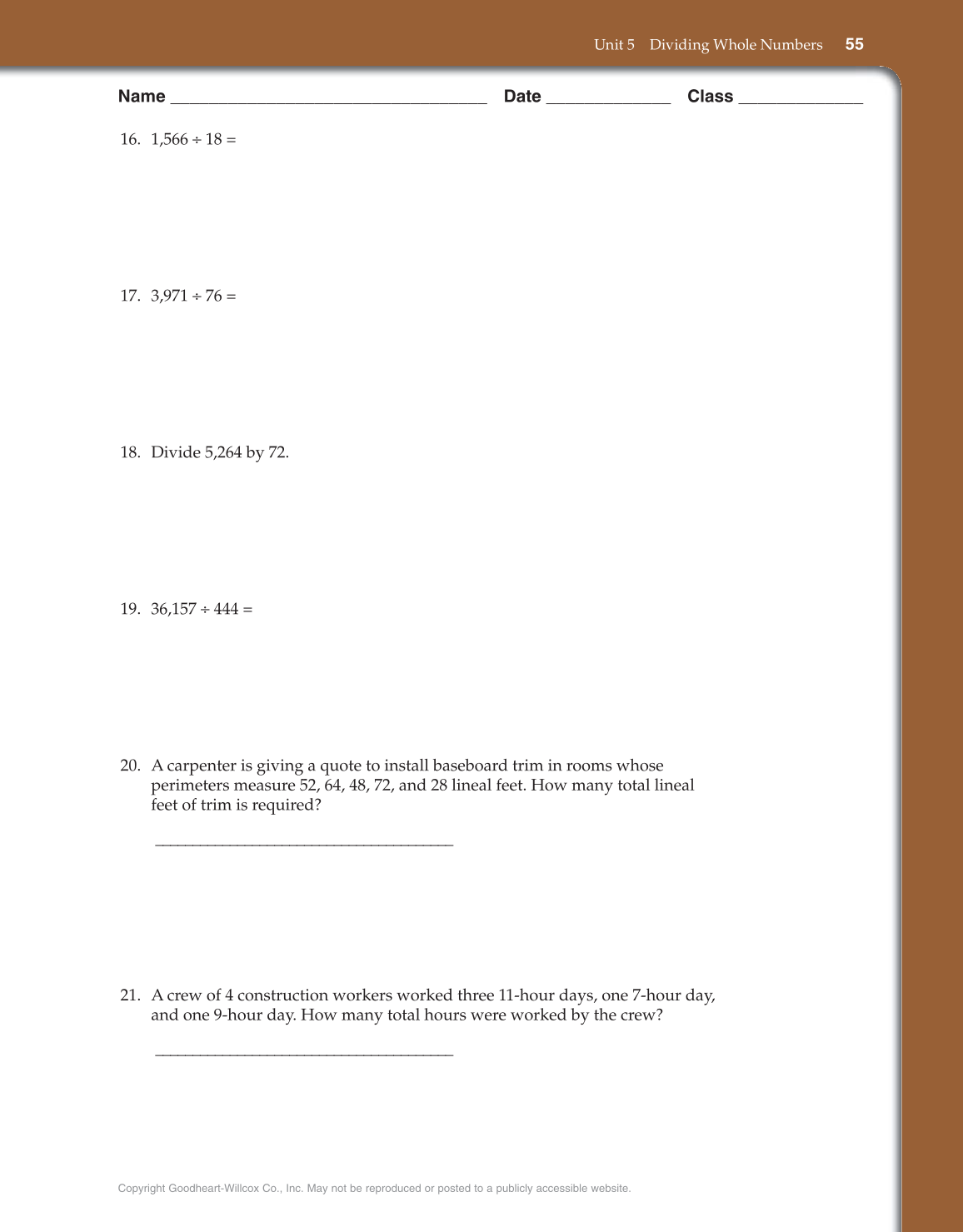 Math for Carpentry and Construction, 1st Edition page 55