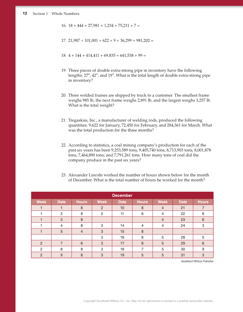 Math for Welders, 6th Edition page 12