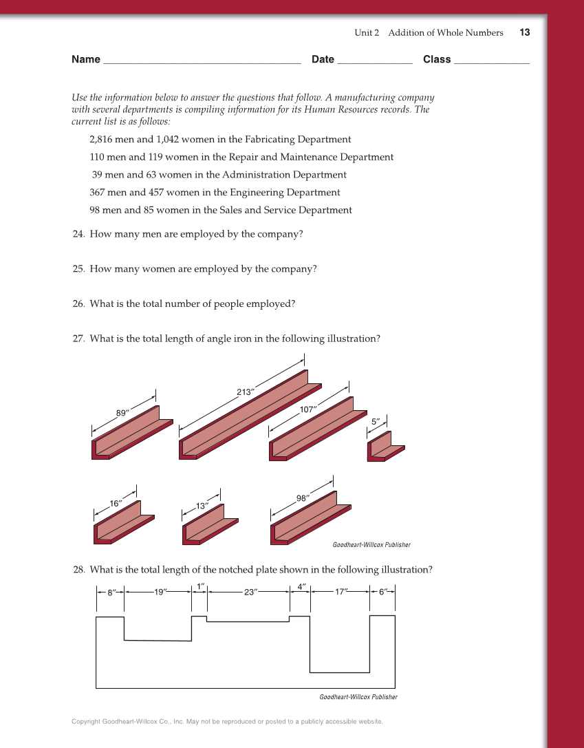Math for Welders, 6th Edition page 13