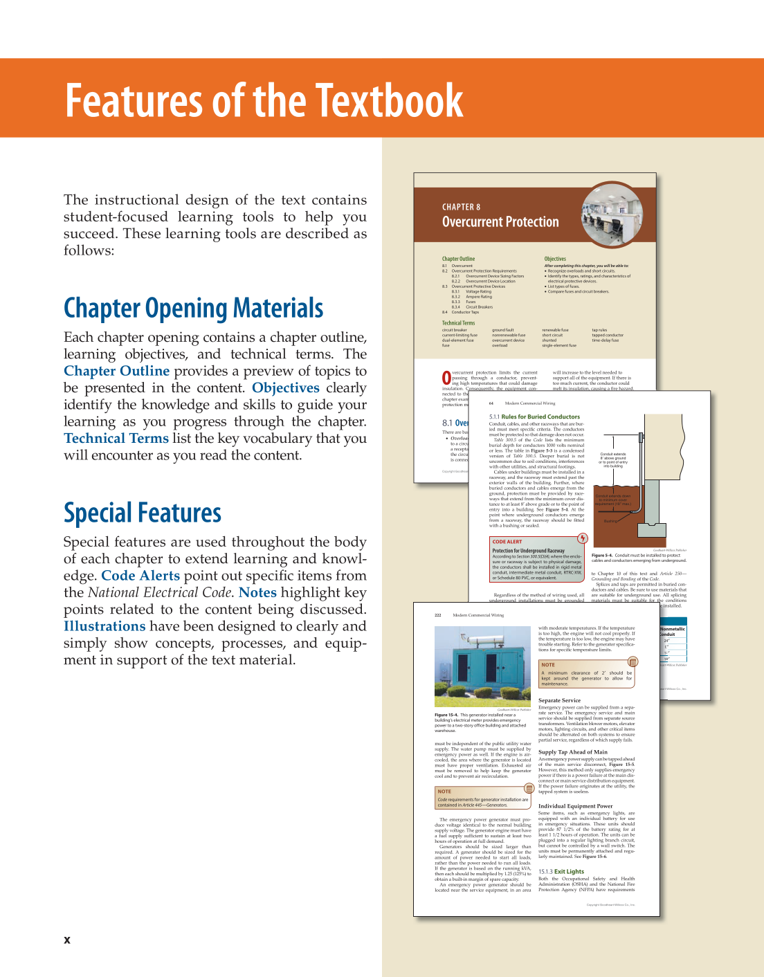 Modern Commercial Wiring, 8th Edition page x