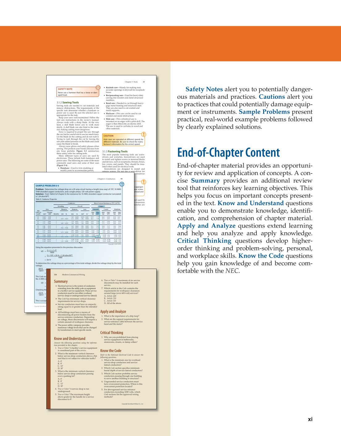 Modern Commercial Wiring, 8th Edition page xi