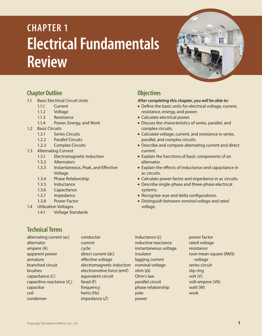 Modern Commercial Wiring, 8th Edition page 1