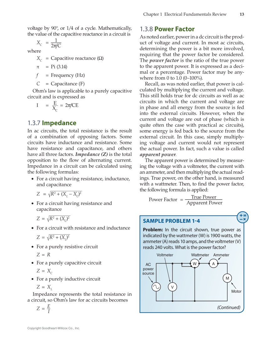 Modern Commercial Wiring, 8th Edition page 13