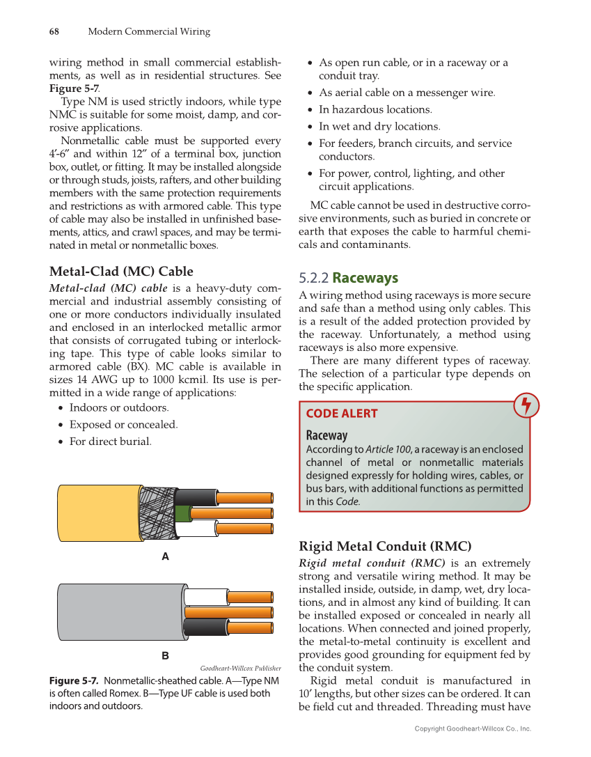 Modern Commercial Wiring, 8th Edition page 68