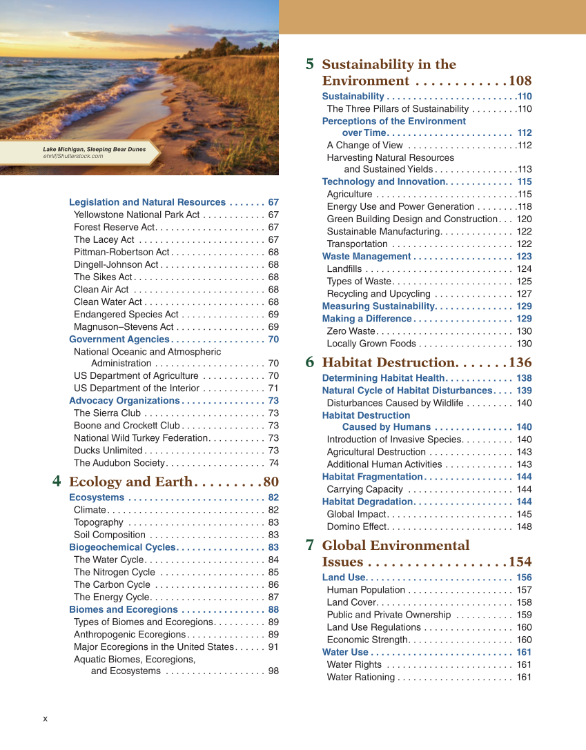 Natural Resources Systems, 1st Edition page x