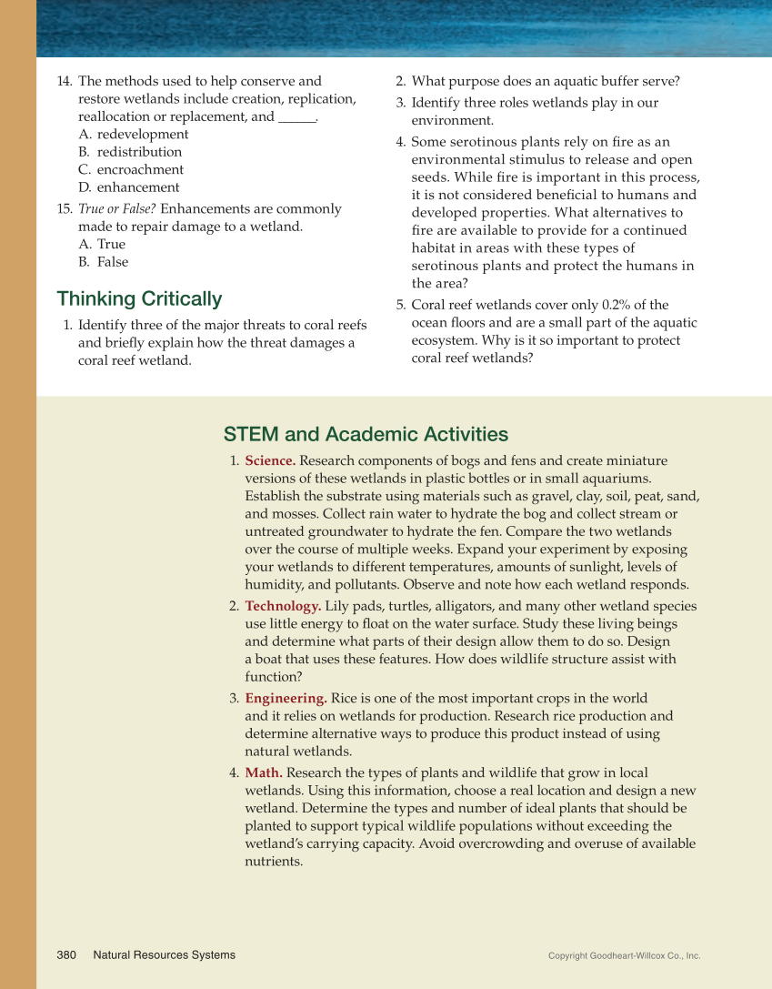Natural Resources Systems, 1st Edition page 380