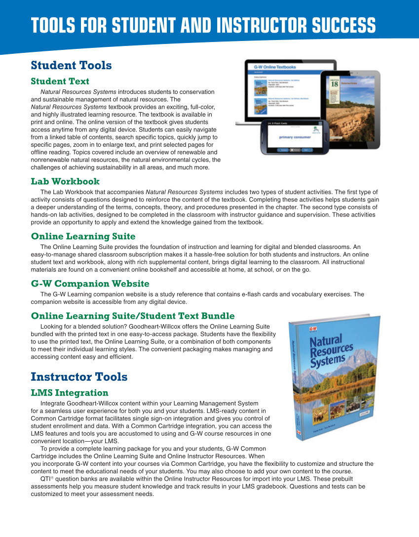 Natural Resources Systems, 1st Edition page M6