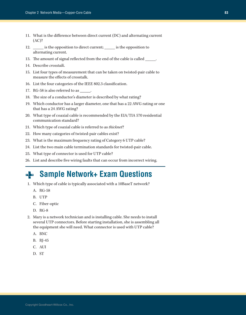 Networking Fundamentals, 3rd Edition page 83