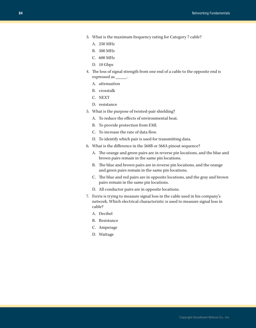 Networking Fundamentals, 3rd Edition page 84