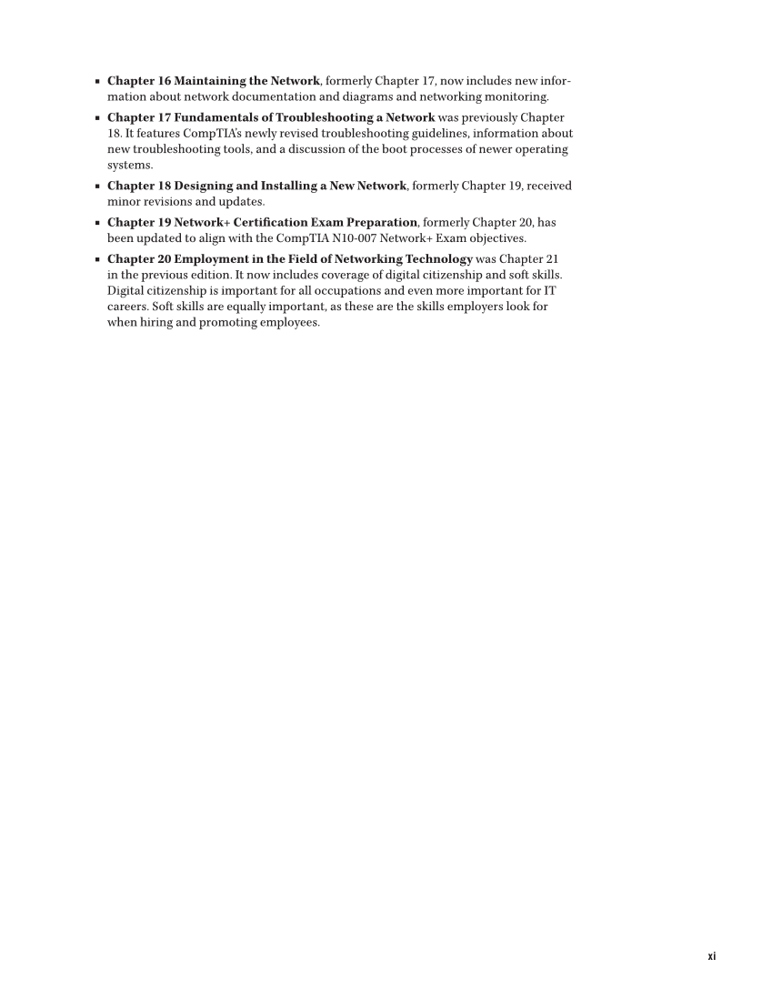 Networking Fundamentals, 3rd Edition page xi