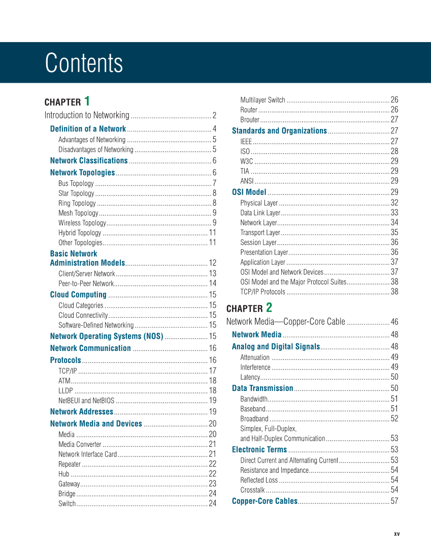 Networking Fundamentals, 3rd Edition page xv