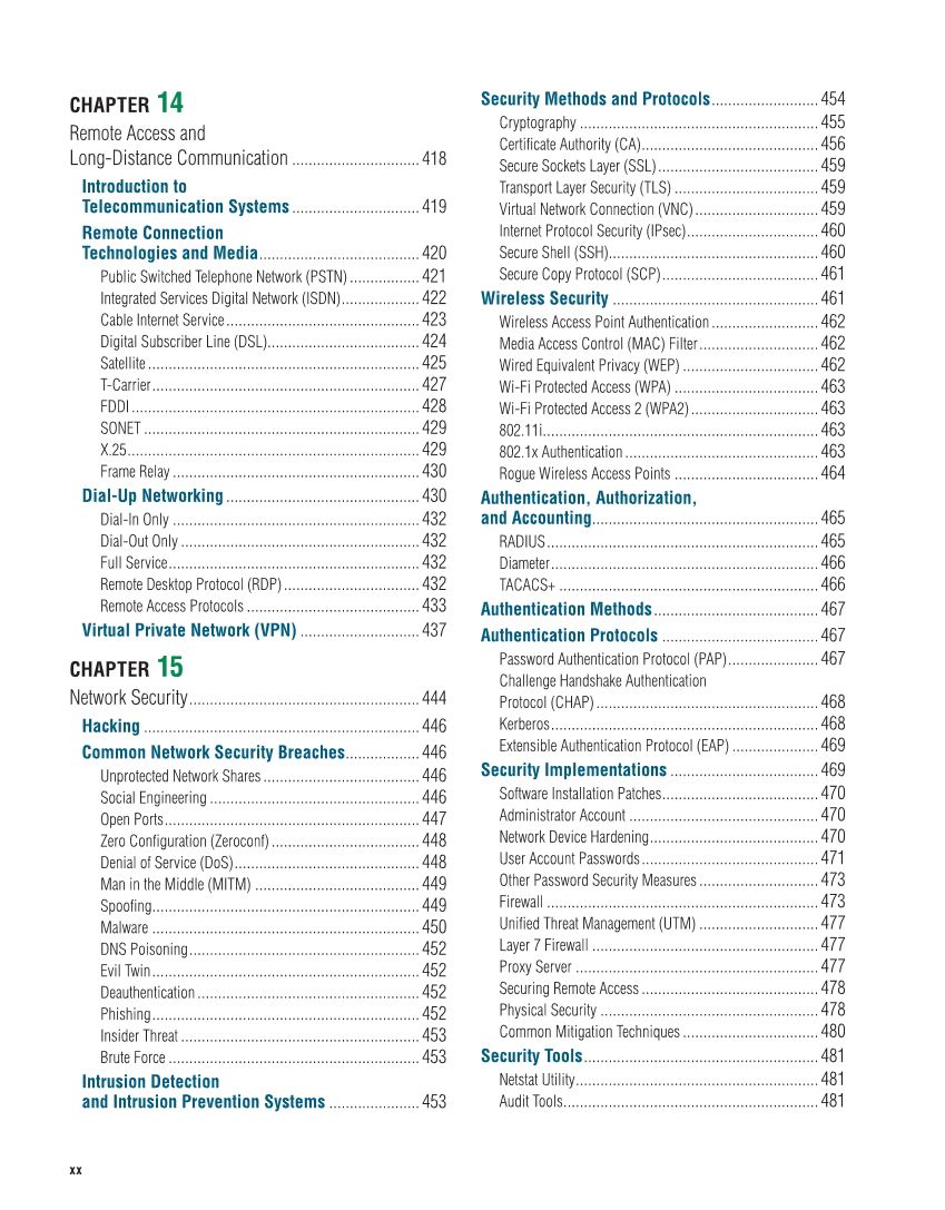 Networking Fundamentals, 3rd Edition page xx