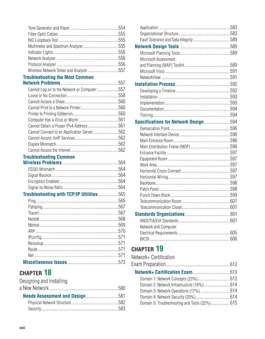 Networking Fundamentals, 3rd Edition page xxii