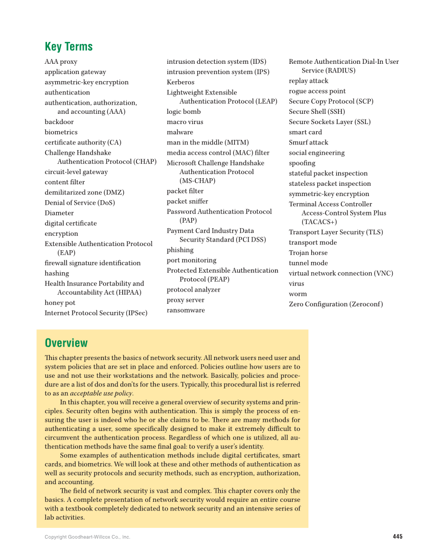 Networking Fundamentals, 3rd Edition page 445