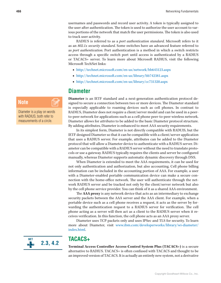 Networking Fundamentals, 3rd Edition page 466