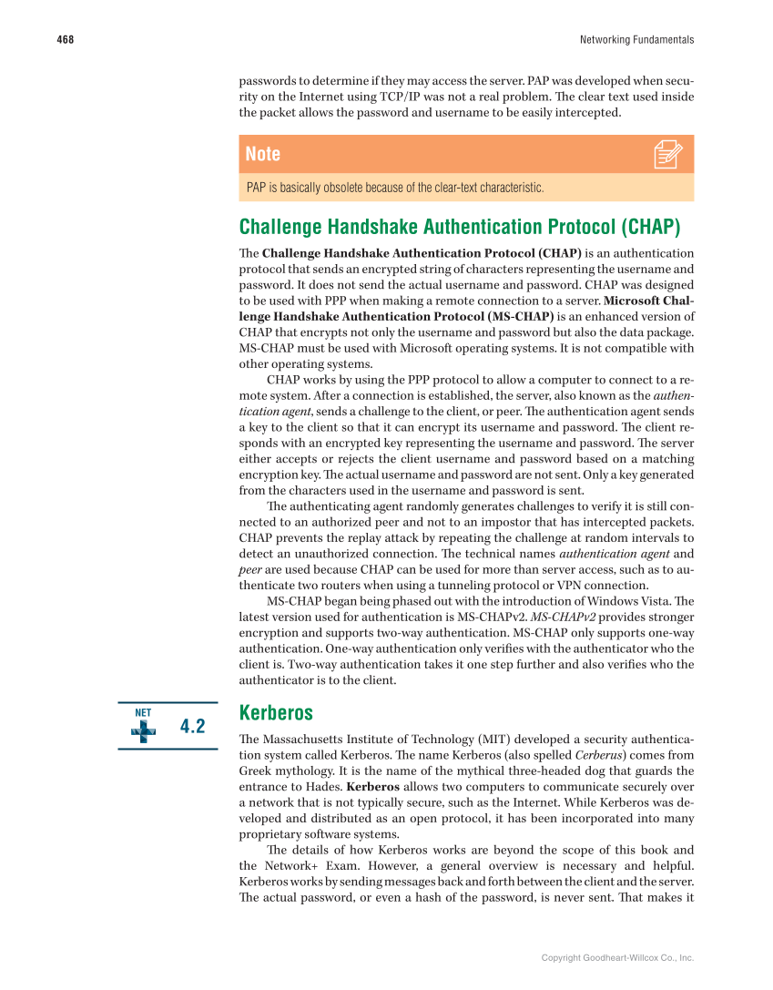 Networking Fundamentals, 3rd Edition page 468