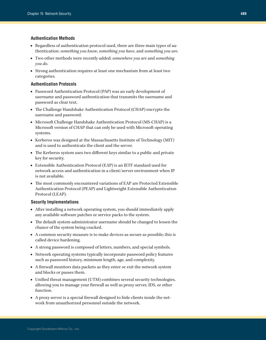 Networking Fundamentals, 3rd Edition page 489