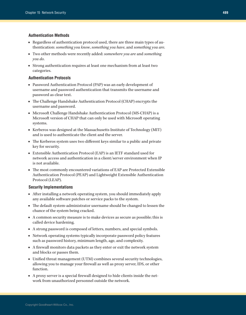 Networking Fundamentals, 3rd Edition page 489