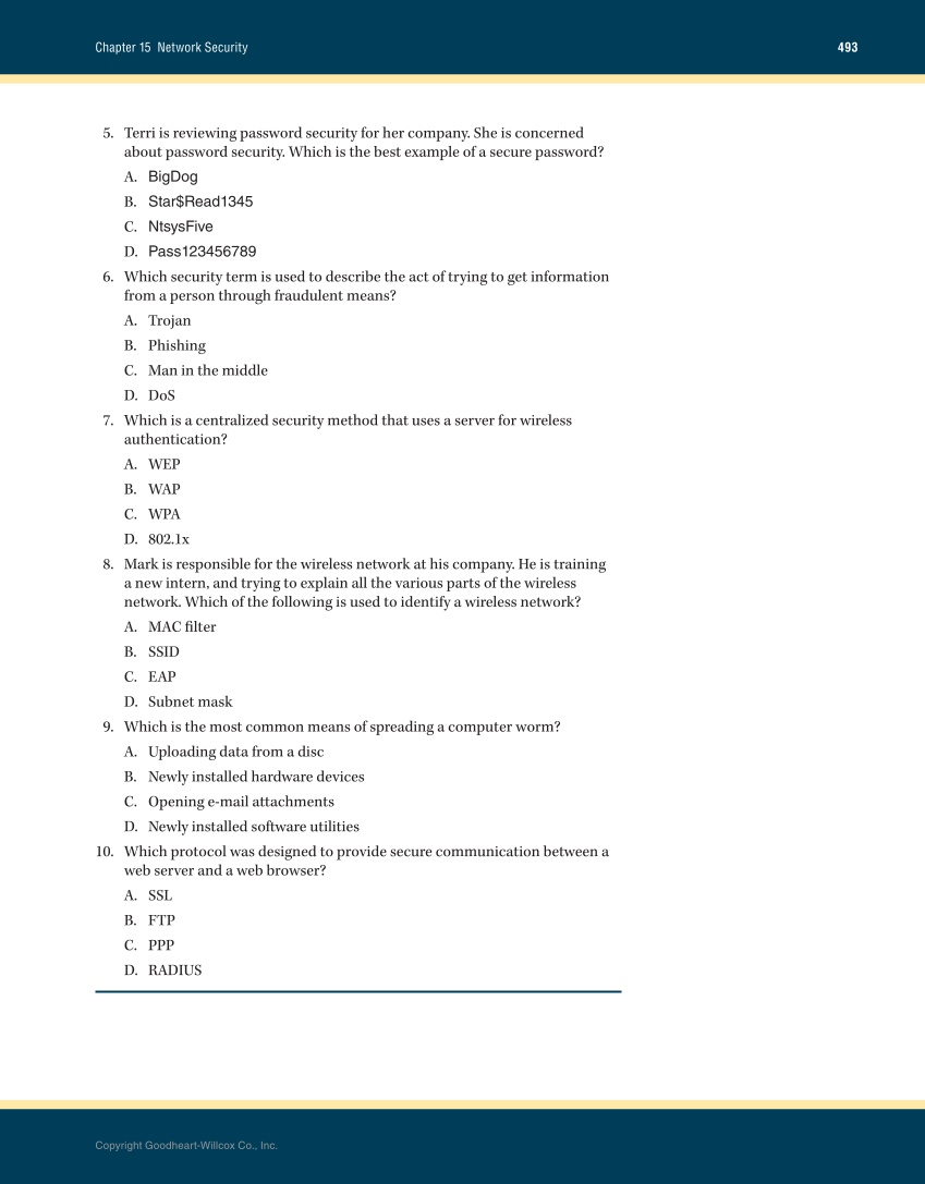 Networking Fundamentals, 3rd Edition page 493