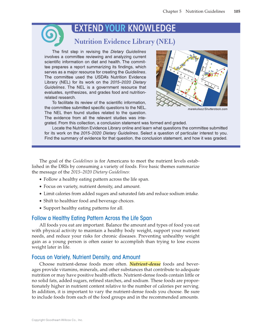 Nutrition & Wellness for Life, 5th Edition page 105