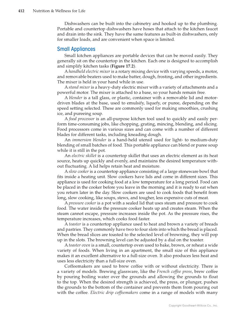 Nutrition & Wellness for Life, 5th Edition page 412