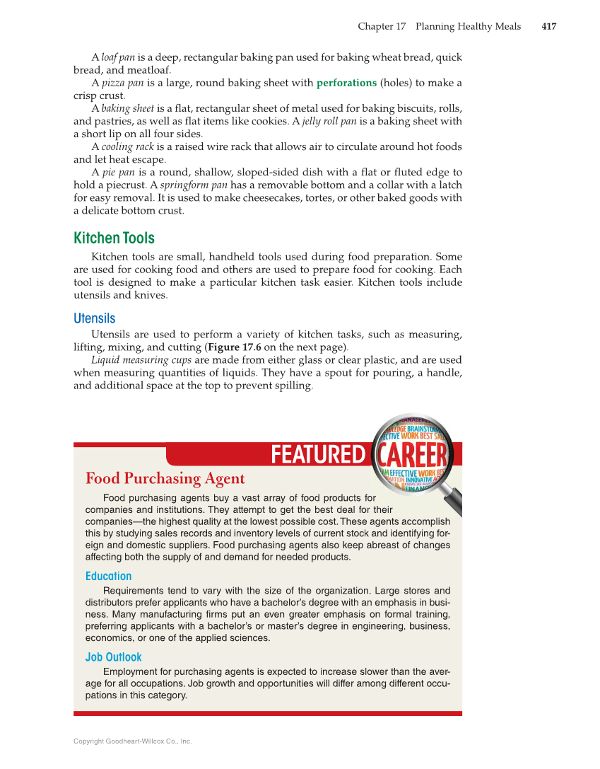 Nutrition & Wellness for Life, 5th Edition page 417