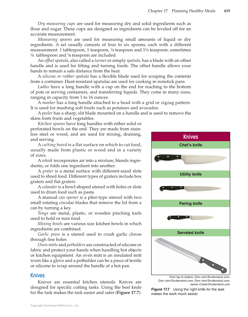 Nutrition & Wellness for Life, 5th Edition page 419