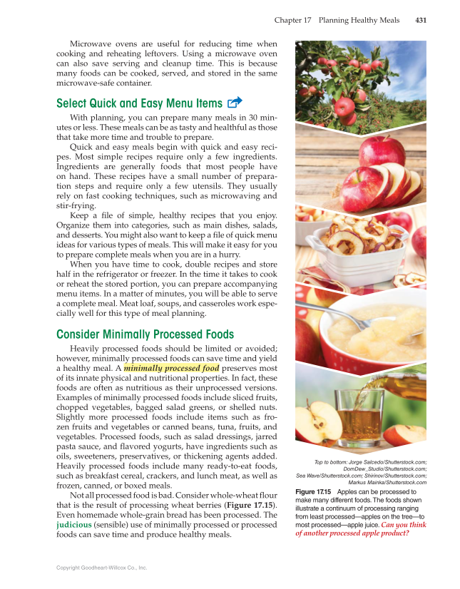 Nutrition & Wellness for Life, 5th Edition page 431