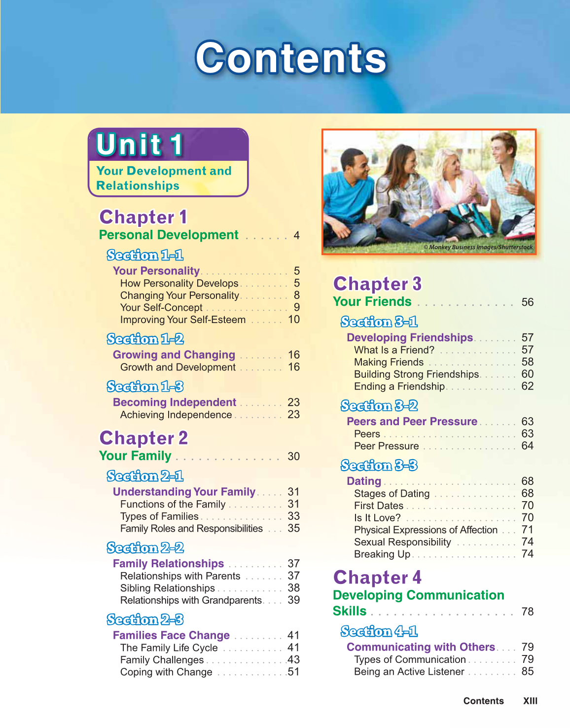 Preparing for Life and Career, 7th Edition page XIII