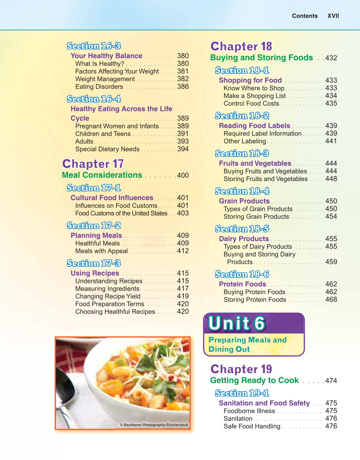 Preparing for Life and Career, 7th Edition page XVII