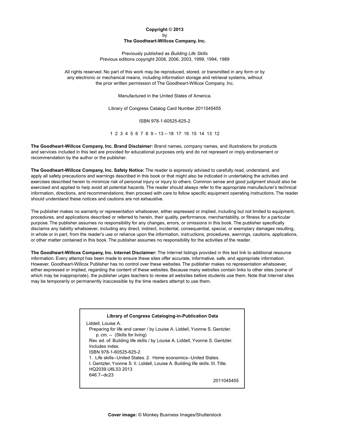 Preparing for Life and Career, 7th Edition page II