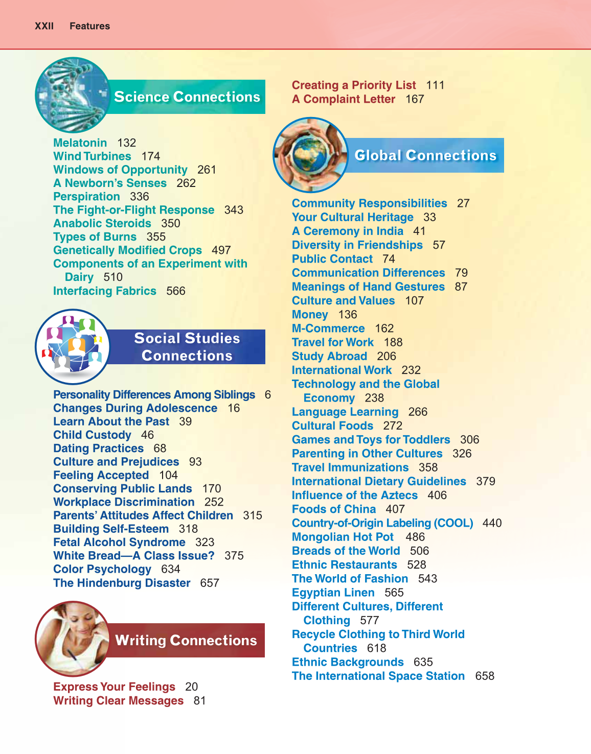 Preparing for Life and Career, 7th Edition page XXII