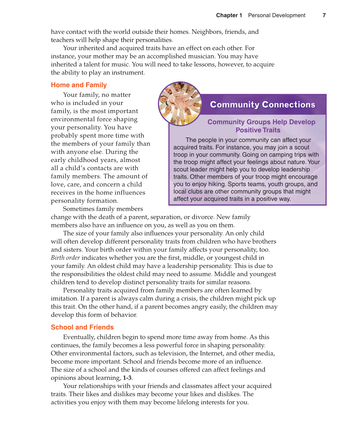 Preparing for Life and Career, 7th Edition page 7
