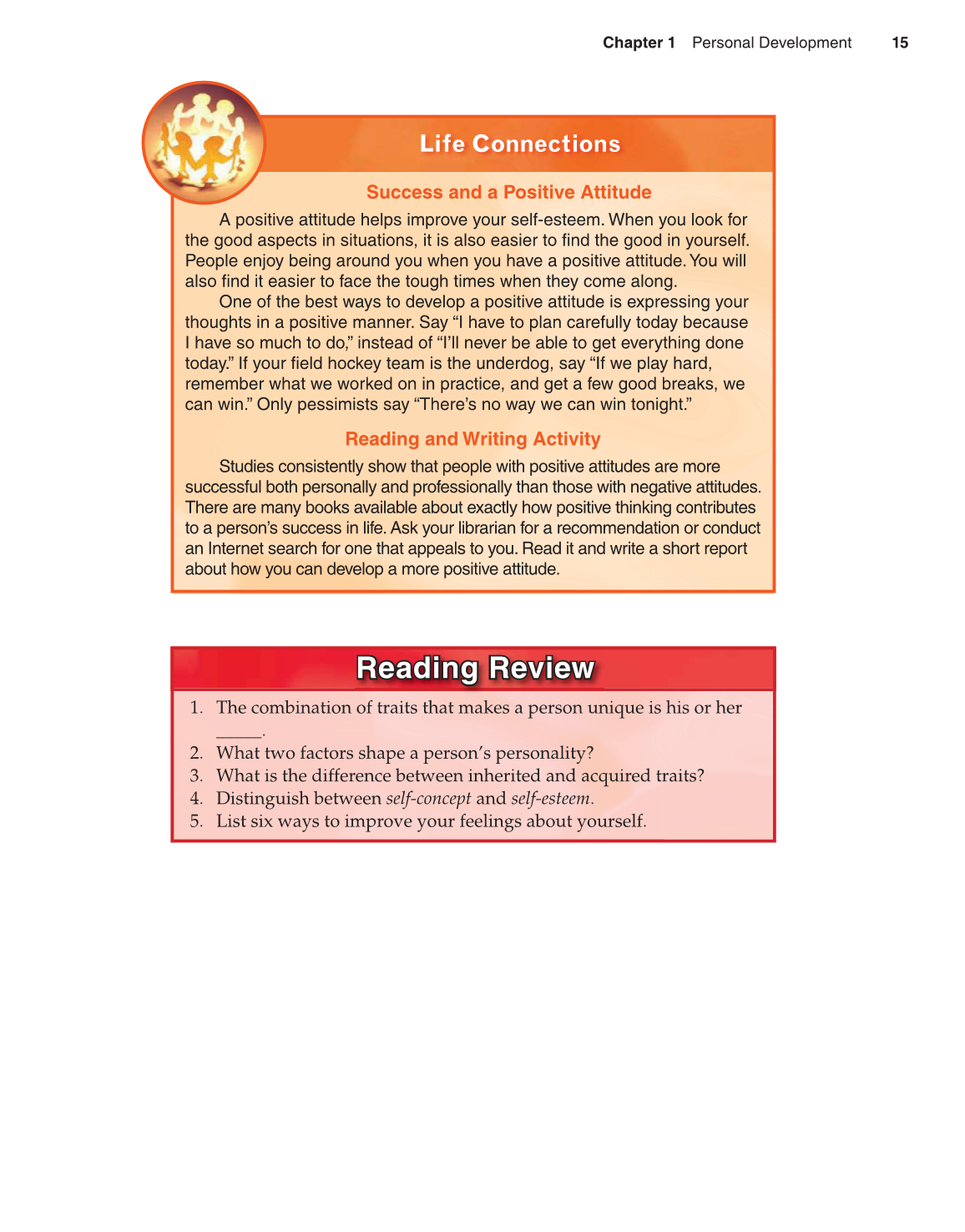 Preparing for Life and Career, 7th Edition page 15