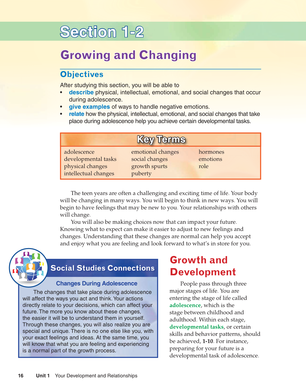 Preparing for Life and Career, 7th Edition page 16