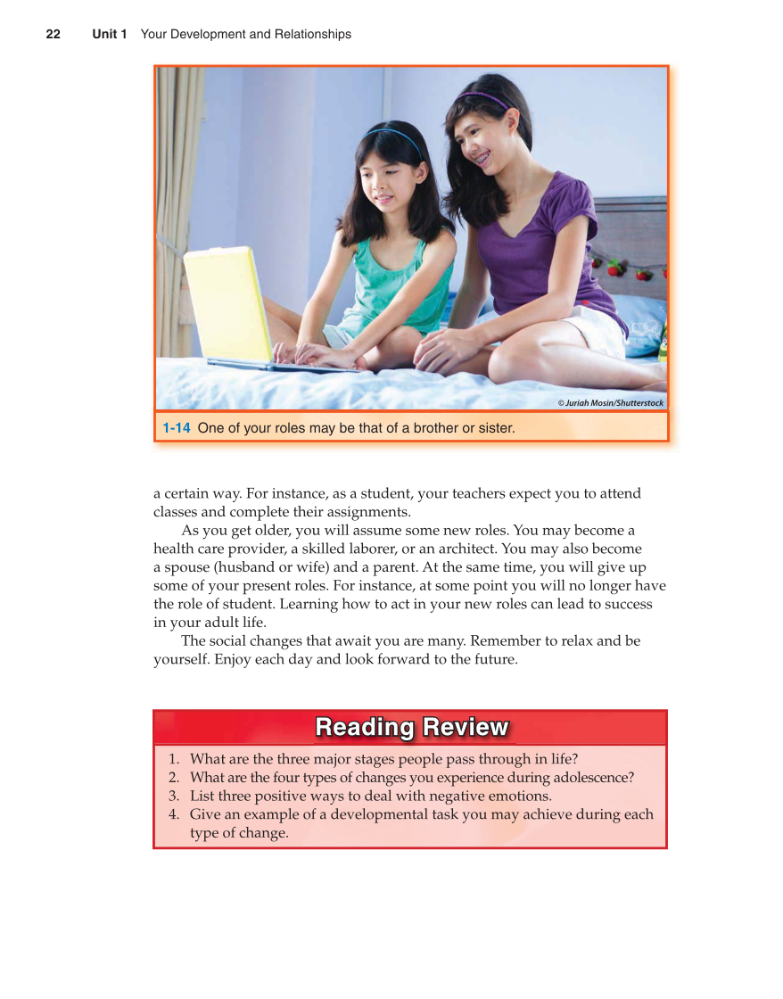 Preparing for Life and Career, 7th Edition page 22