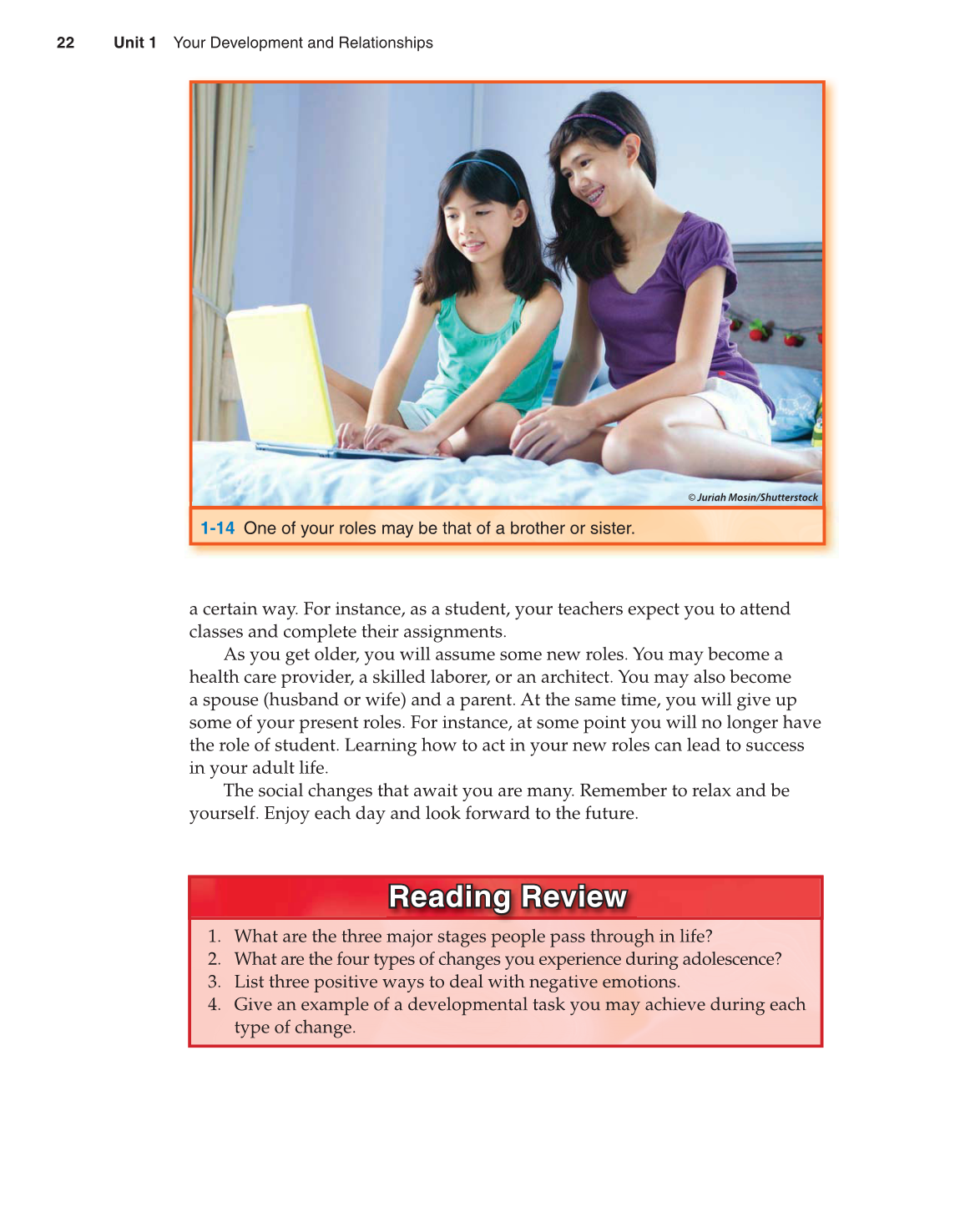 Preparing for Life and Career, 7th Edition page 22